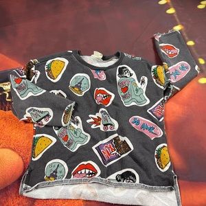 Zara girl trendy top